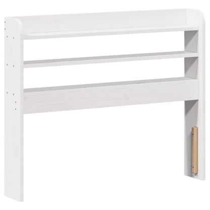 Letto senza Materasso Bianco 75x190 in Legno Massello di Pino | homemem39