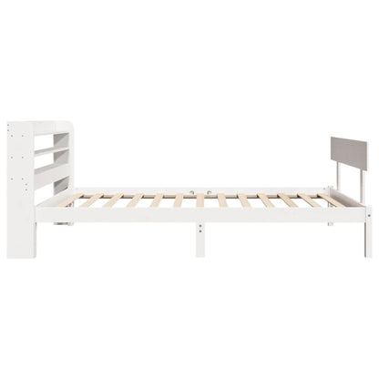 Letto senza Materasso Bianco 90x190 cm in Legno Massello Pino - homemem39