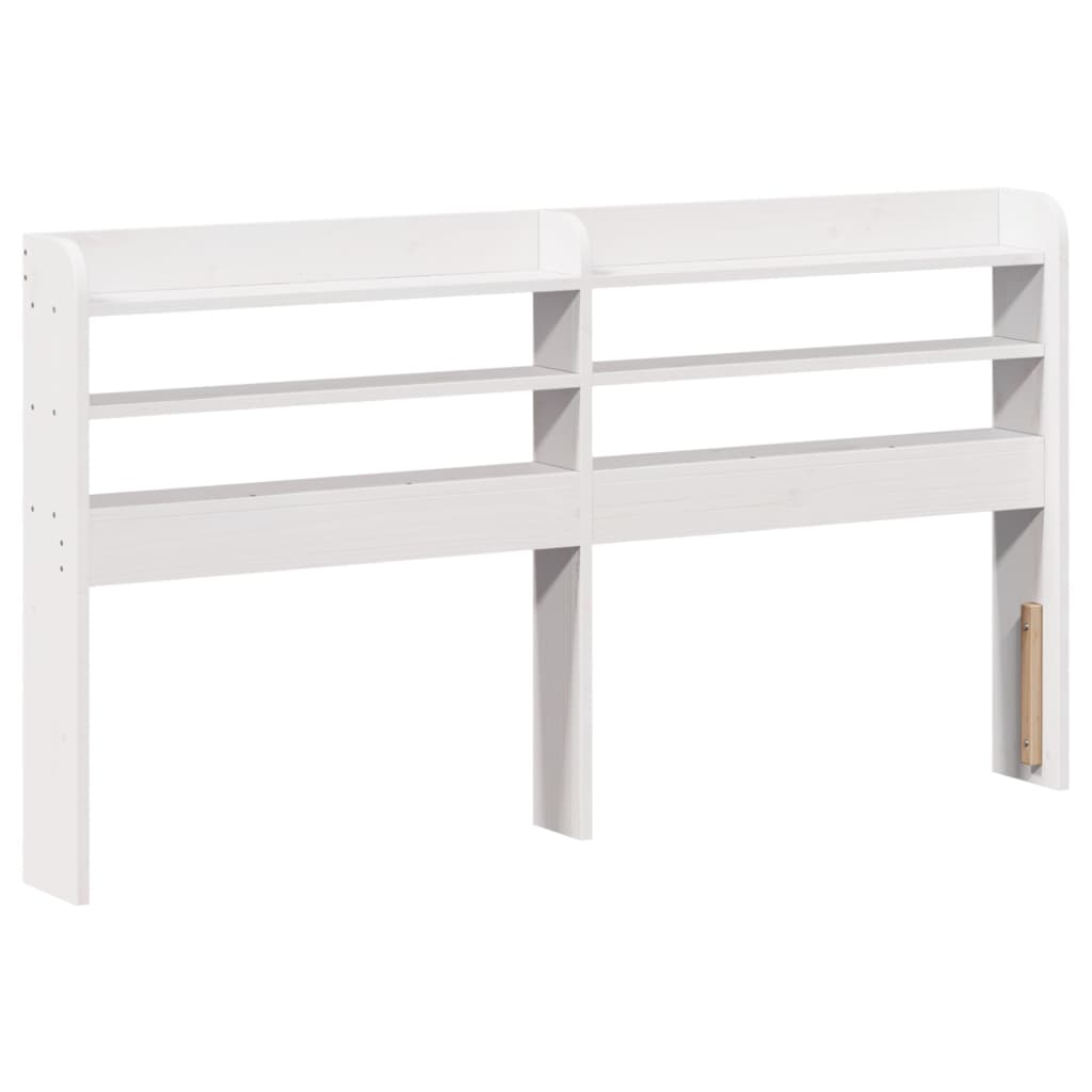 Letto senza Materasso Bianco 140x190 cm Legno Massello di Pino | homemem39