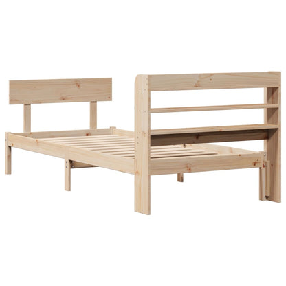 Letto senza Materasso 90x200 cm in Legno Massello di Pino - homemem39