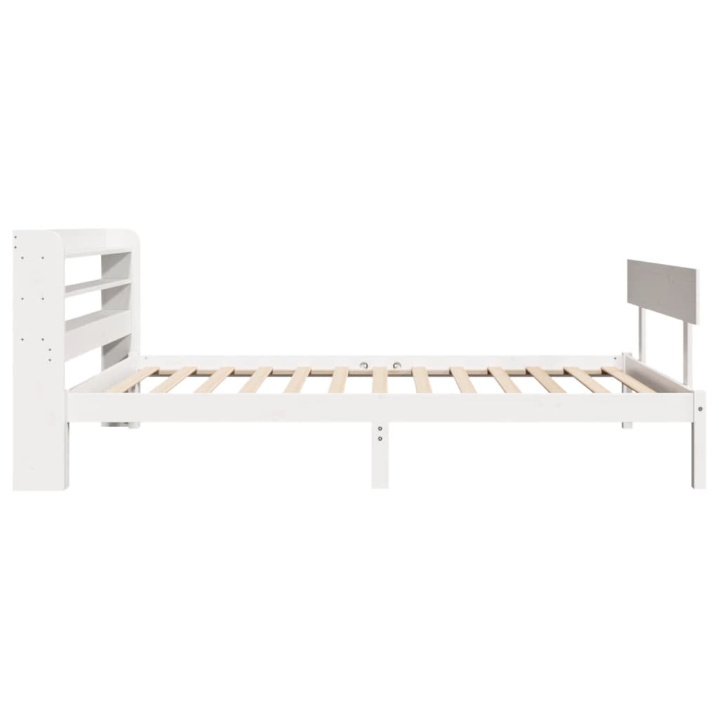 Letto senza Materasso Bianco 90x200 cm Legno Massello di Pino - homemem39