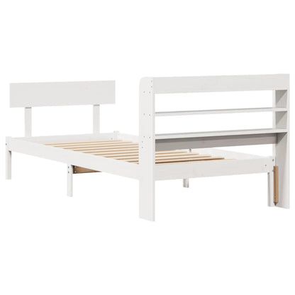 Giroletto senza Materasso Bianco 100x200 cm Legno Massello Pino | homemem39