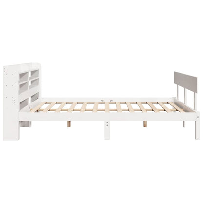 Letto senza Materasso Bianco 140x200 cm Legno Massello di Pino - homemem39