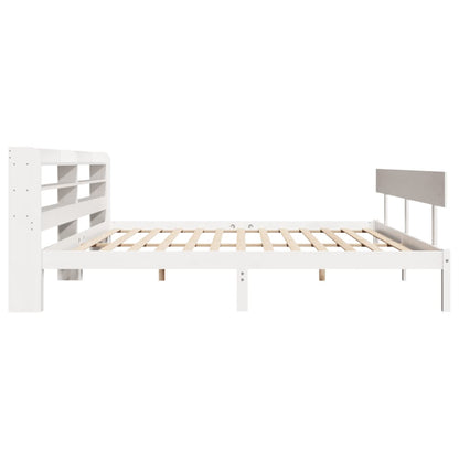 Letto senza Materasso Bianco 180x200 cm Legno Massello di Pino - homemem39