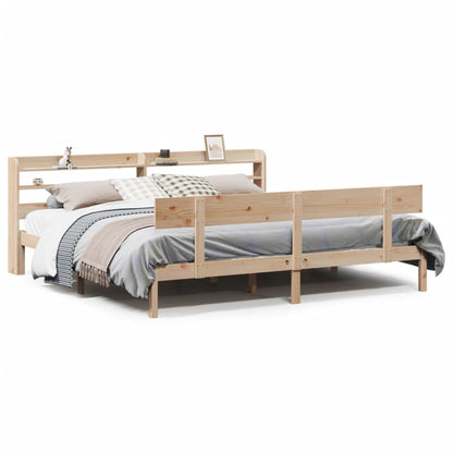 Letto senza Materasso 200x200 cm in Legno Massello di Pino | homemem39