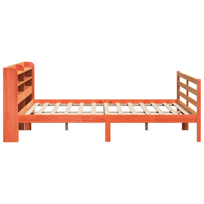 Letto senza Materasso Marrone Cera 200x200 cm in Legno di Pino | homemem39