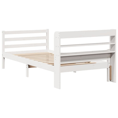 Giroletto con Testiera senza Materasso Bianco 100x200 cm - homemem39