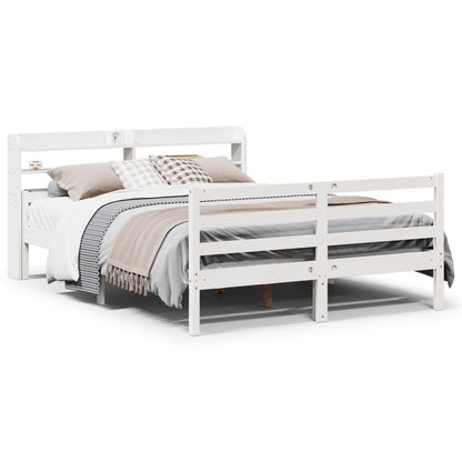 Giroletto con Testiera senza Materasso Bianco 140x200 cm | homemem39
