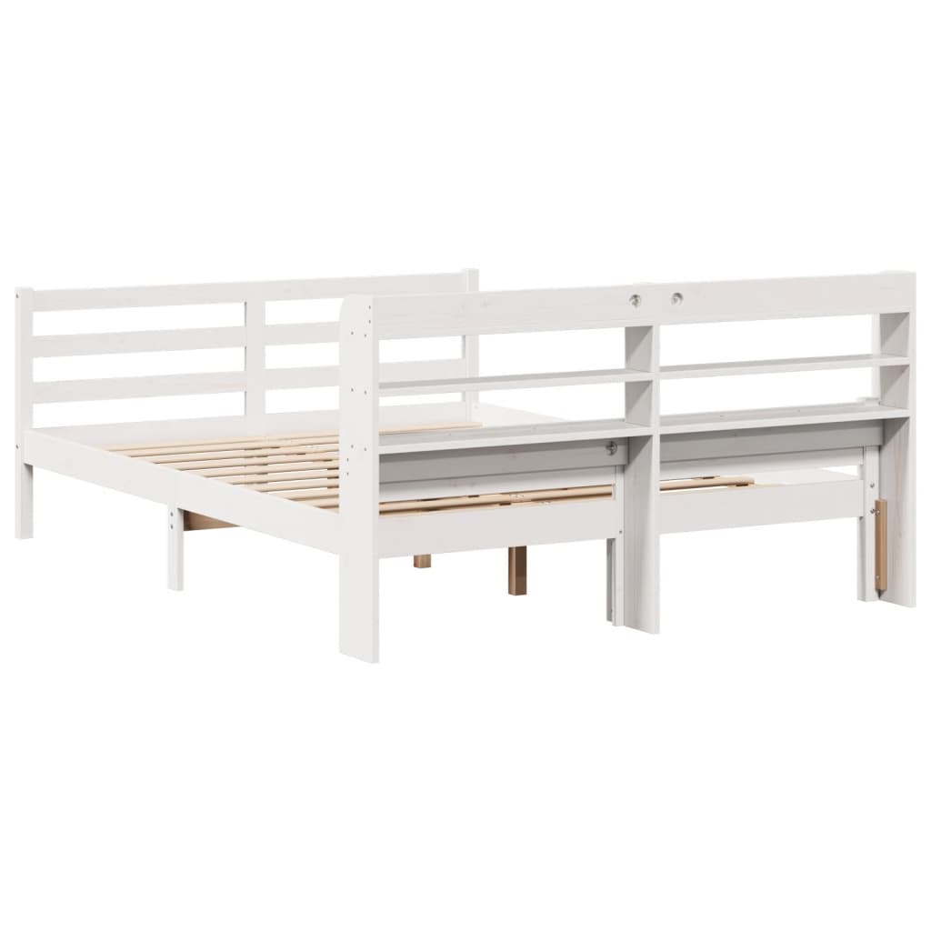 Giroletto con Testiera senza Materasso Bianco 140x200 cm | homemem39