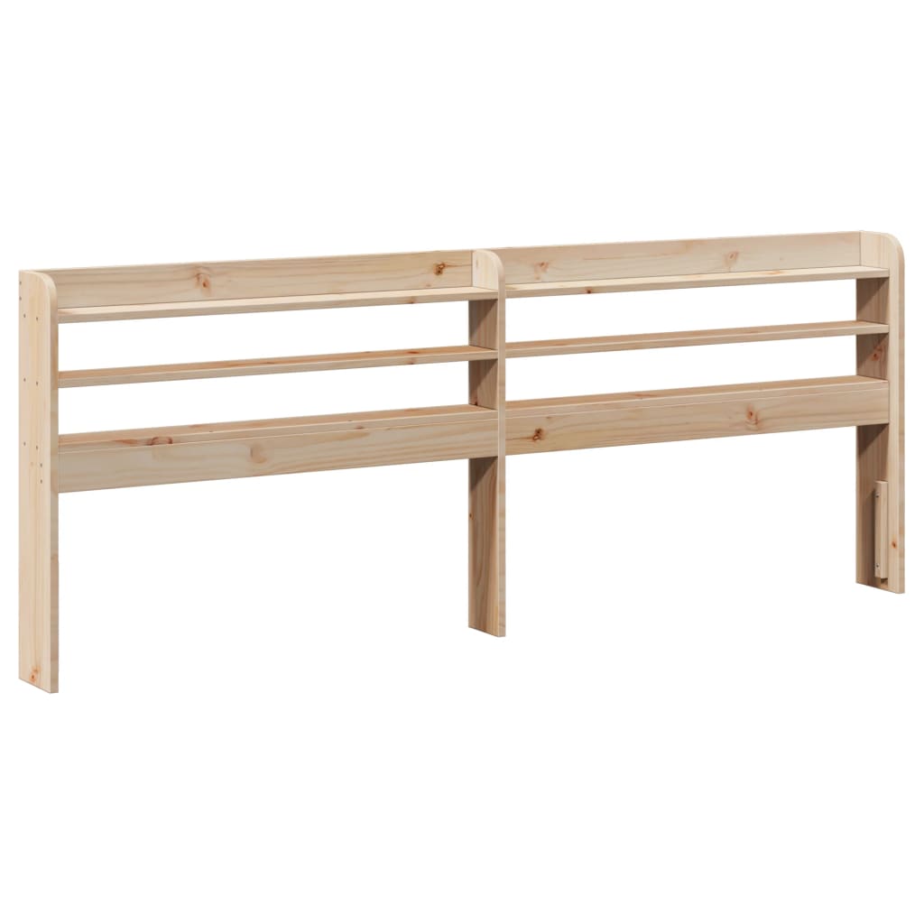 Giroletto con Testiera 200x200 cm in Legno Massello di Pino | homemem39