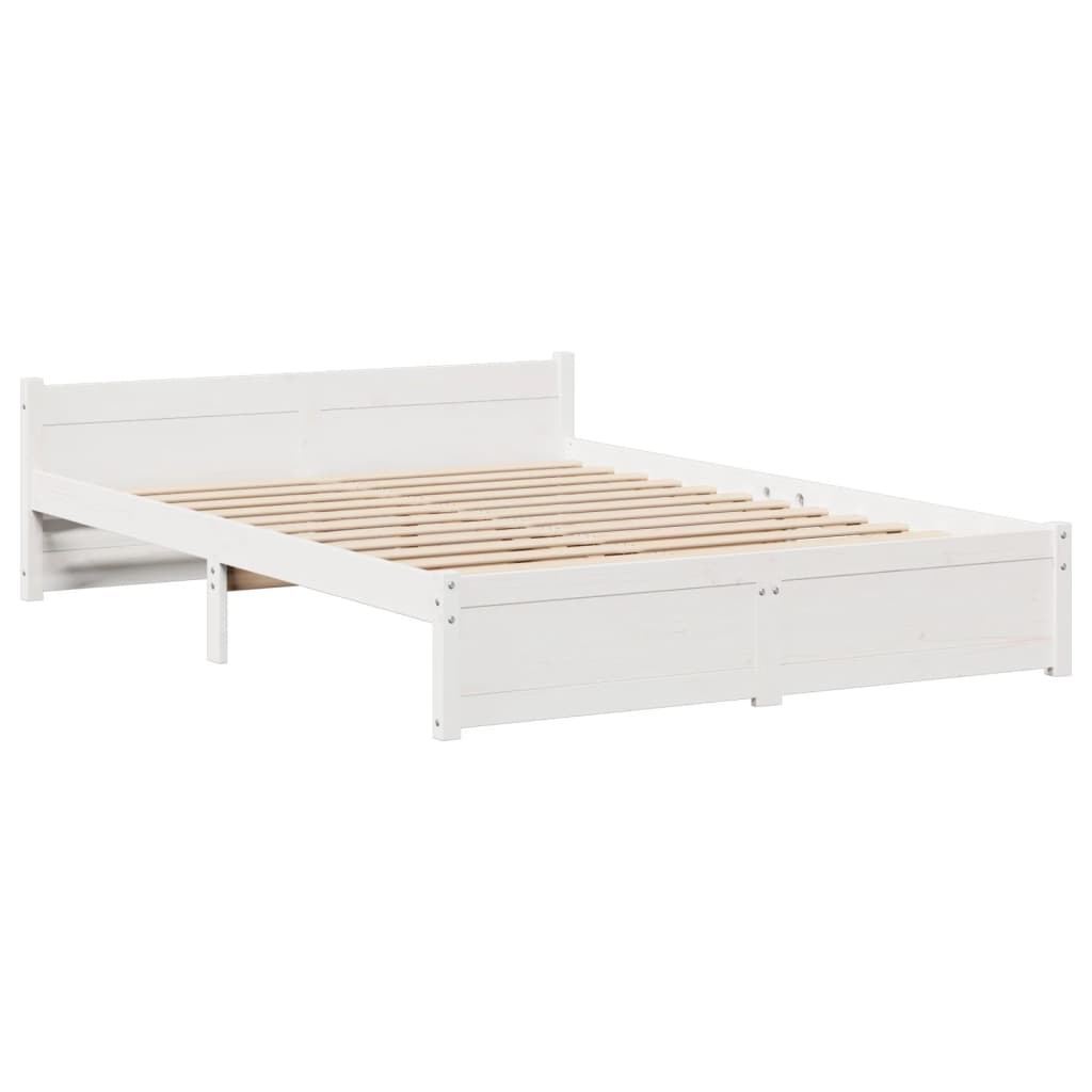 Giroletto con Testiera senza Materasso Bianco 140x190 cm | homemem39