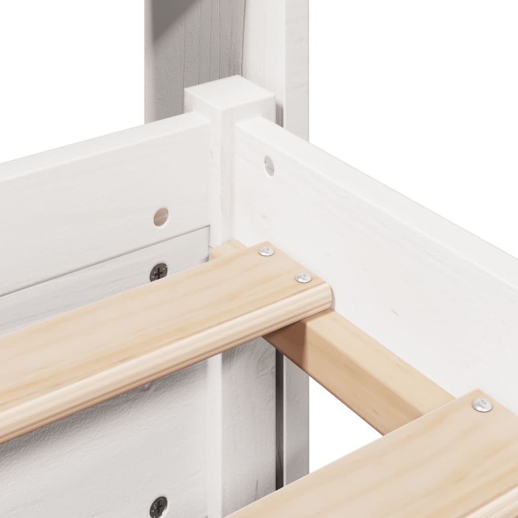 Giroletto con Testiera senza Materasso Bianco 140x200 cm - homemem39