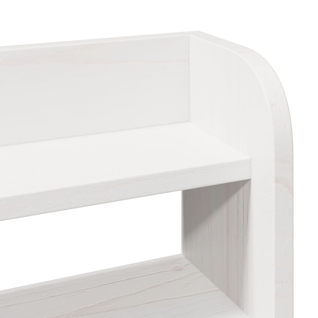 Giroletto con Testiera Bianco 120x190 cm Legno Massello di Pino | homemem39
