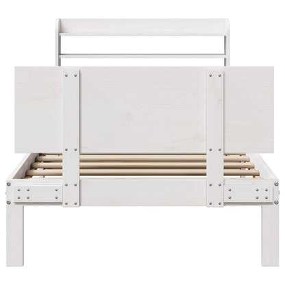 Giroletto con Testiera senza Materasso Bianco 90x200 cm | homemem39