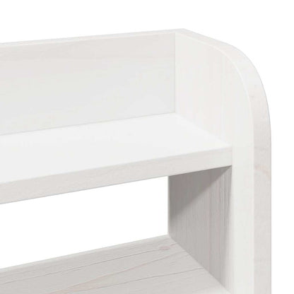 Giroletto con Testiera Bianco 75x190 cm Legno Massello di Pino | homemem39
