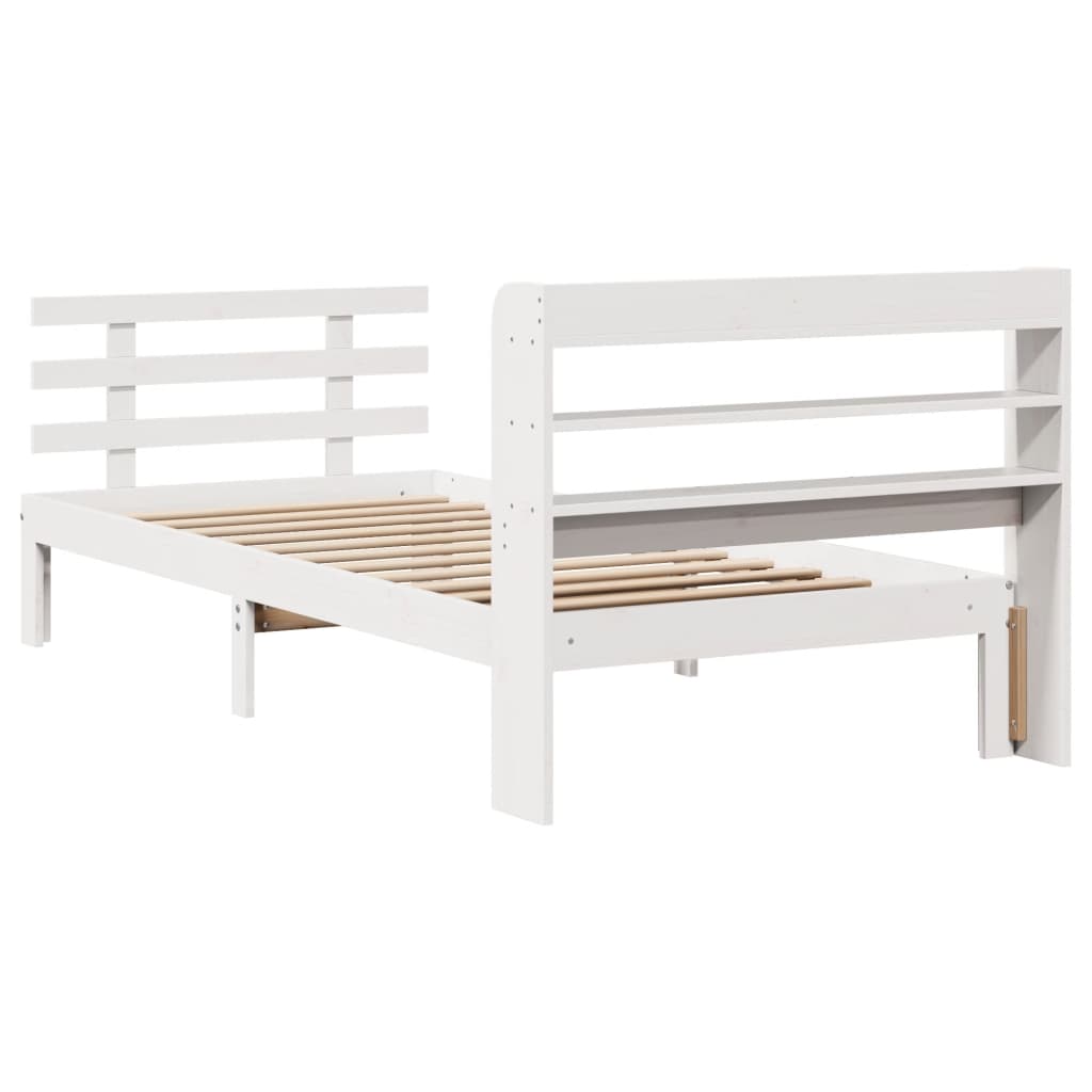 Giroletto con Testiera senza Materasso Bianco 100x200 cm | homemem39