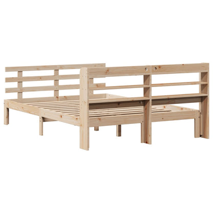 Giroletto con Testiera 150x200 cm in Legno Massello di Pino | homemem39