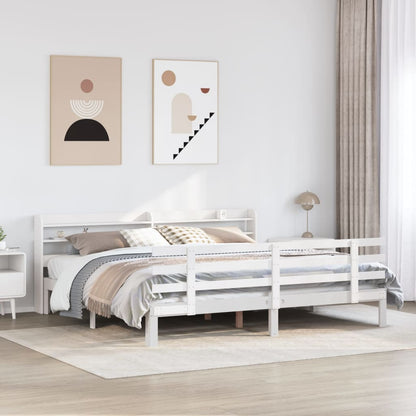 Giroletto con Testiera senza Materasso Bianco 180x200 cm | homemem39