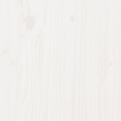 Giroletto senza Materasso Bianco 200x200 cm Legno Massello Pino - homemem39