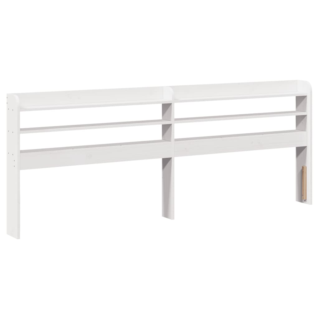 Letto senza Materasso Bianco 160x200 cm Legno Massello di Pino | homemem39