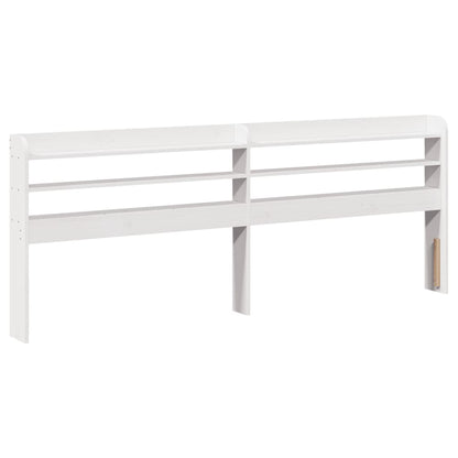 Letto senza Materasso Bianco 160x200 cm Legno Massello di Pino | homemem39