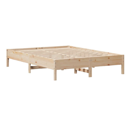 Letto senza Materasso 150x200 cm in Legno Massello di Pino - homemem39