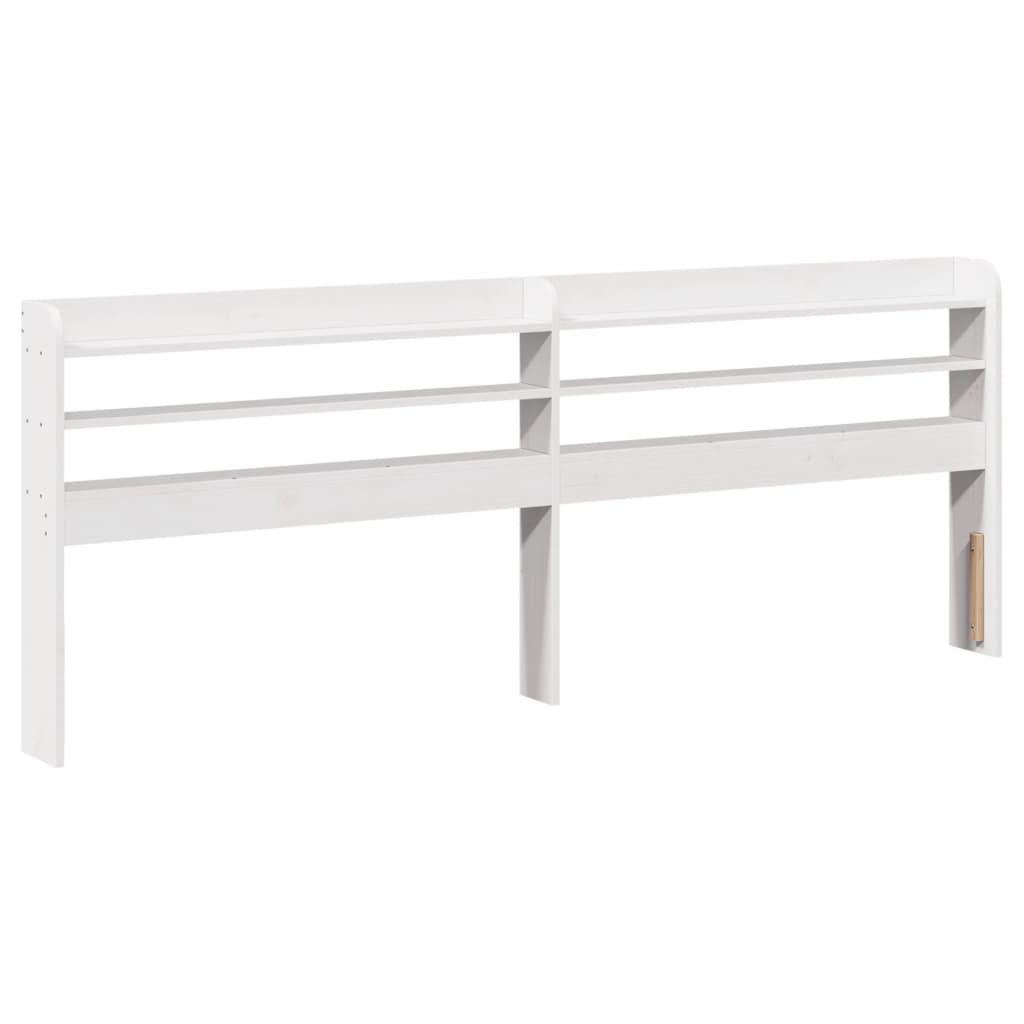 Letto senza Materasso Bianco 150x200 cm Legno Massello di Pino | homemem39