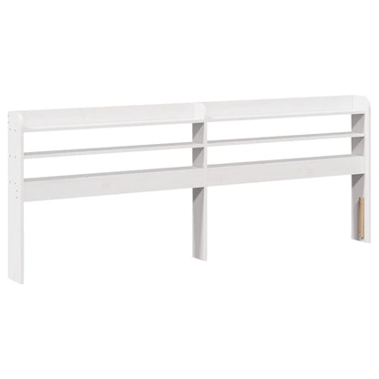 Letto senza Materasso Bianco 150x200 cm Legno Massello di Pino | homemem39