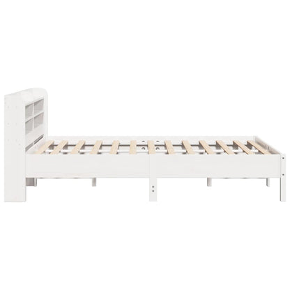 Letto senza Materasso Bianco 140x200 cm Legno Massello di Pino - homemem39