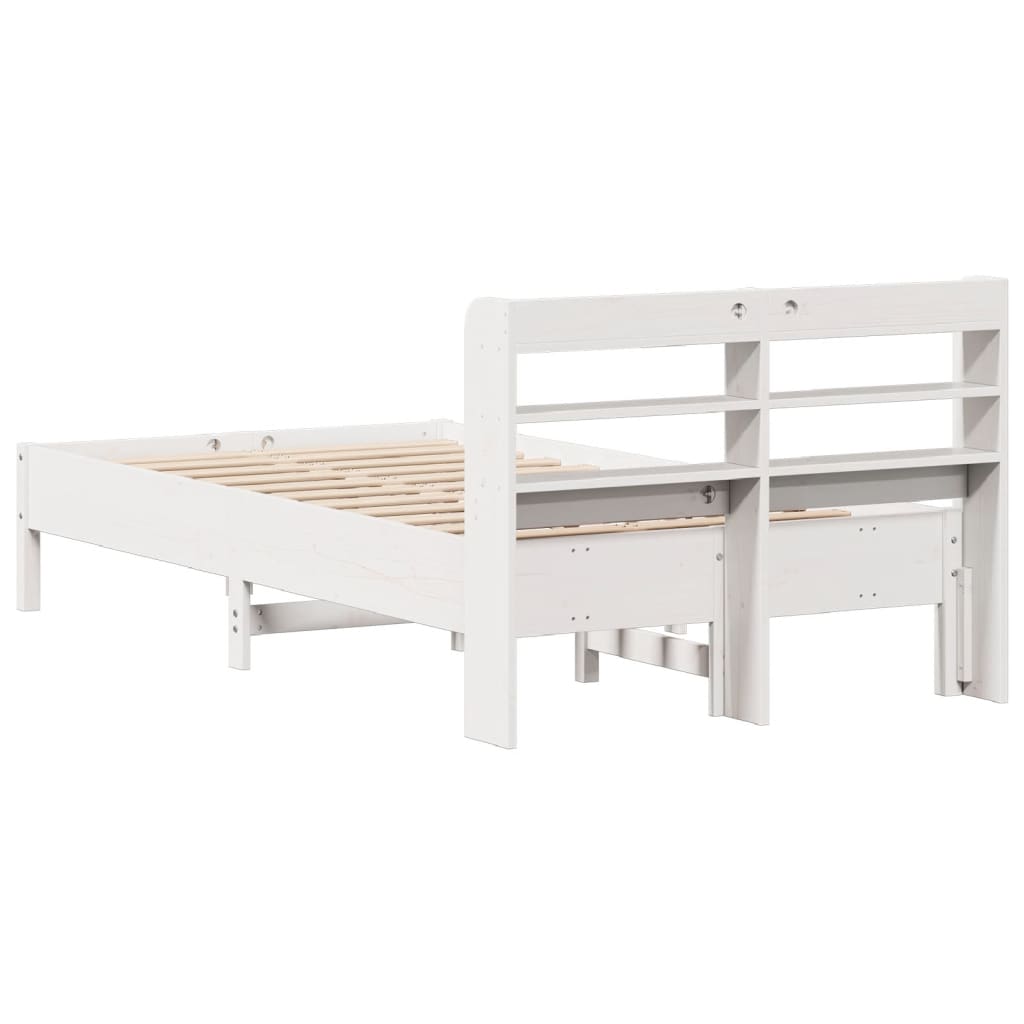 Letto senza Materasso Bianco 90x200 cm Legno Massello di Pino - homemem39