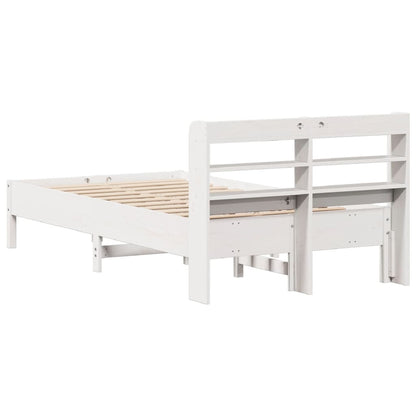 Letto senza Materasso Bianco 90x200 cm Legno Massello di Pino - homemem39