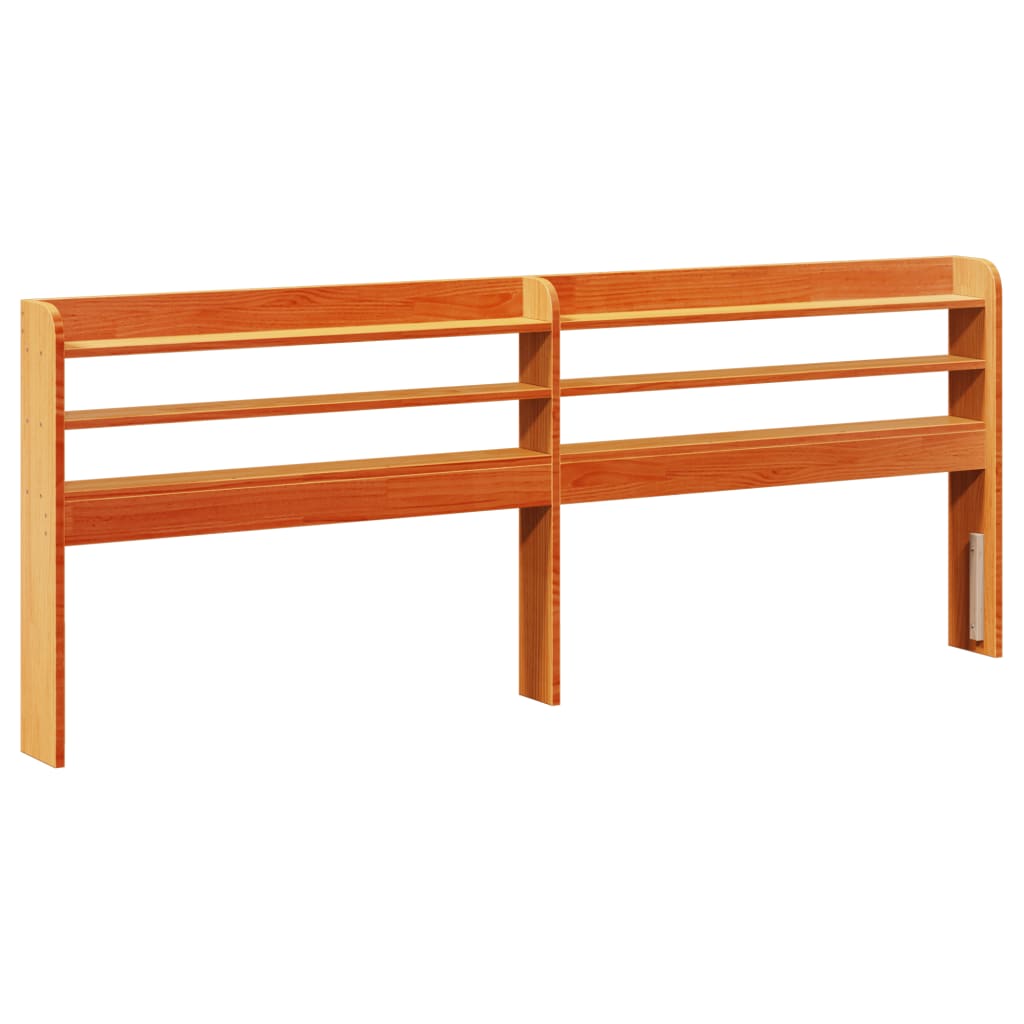 Letto senza Materasso Marrone Cera 135x190 cm in Legno di Pino | homemem39