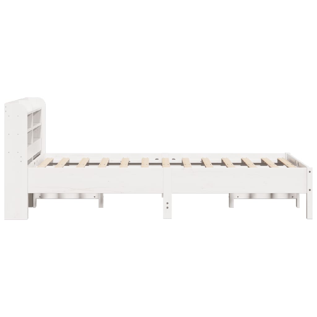 Letto senza Materasso Bianco 120x190 cm Legno Massello di Pino