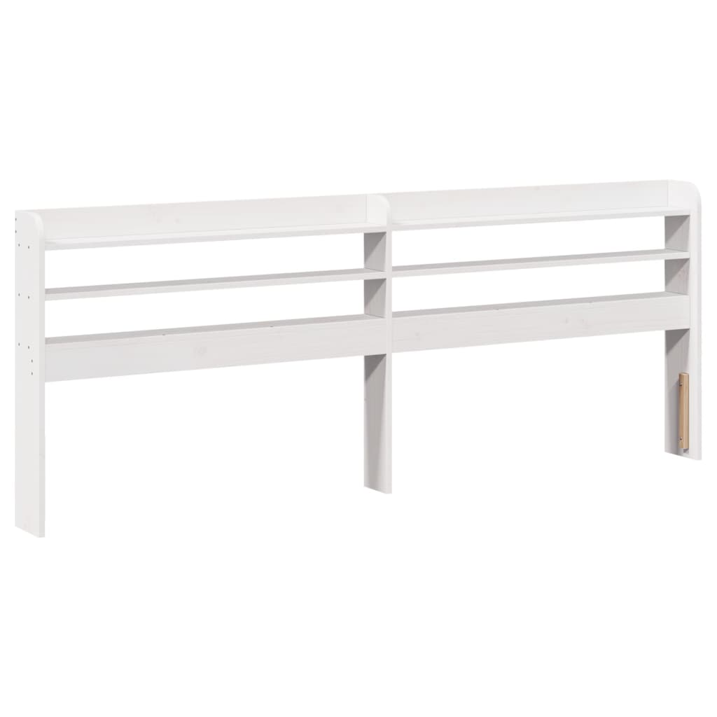 Giroletto senza Materasso Bianco 200x200 cm Legno Massello Pino | homemem39