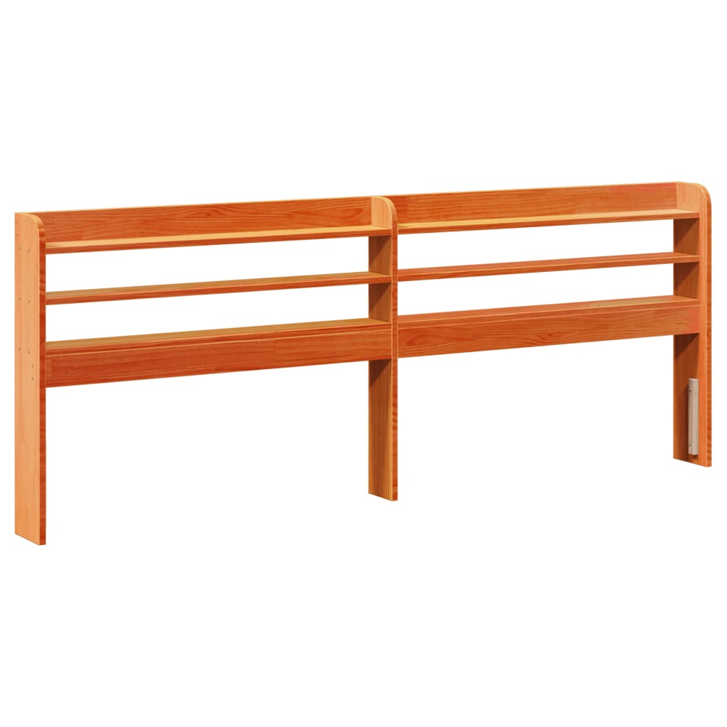 Letto senza Materasso Marrone Cera 200x200 cm in Legno di Pino | homemem39