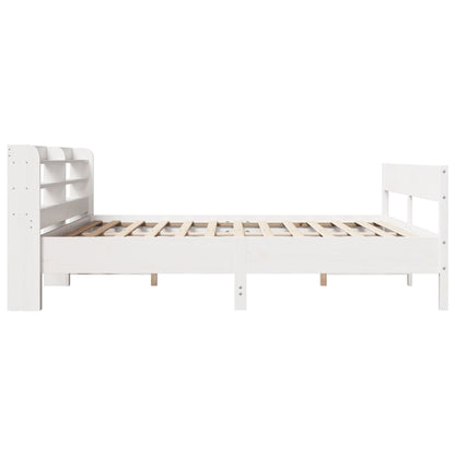 Letto senza Materasso Bianco 180x200 cm Legno Massello di Pino - homemem39