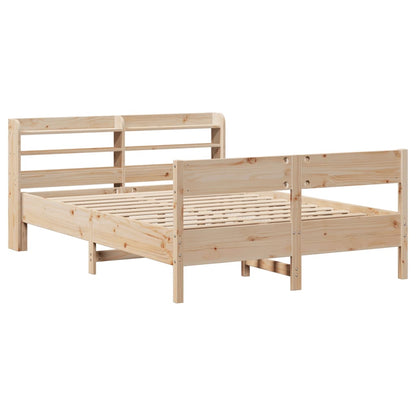 Letto senza Materasso 120x200 cm in Legno Massello di Pino - homemem39