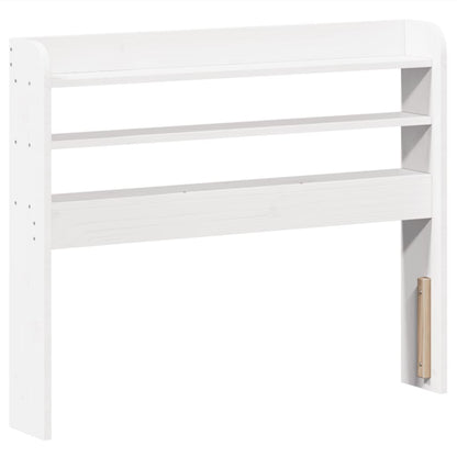 Letto senza Materasso Bianco 90x190 cm in Legno Massello Pino - homemem39