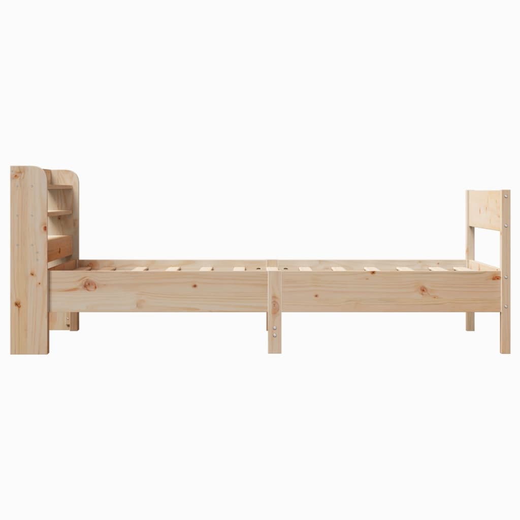 Letto senza Materasso 75x190 cm in Legno Massello Pino - homemem39
