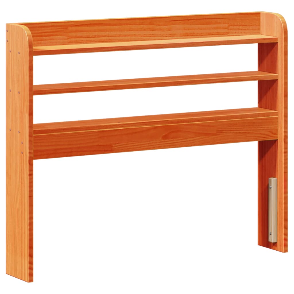 Letto senza Materasso Marrone Cera 75x190 cm in Legno di Pino | homemem39