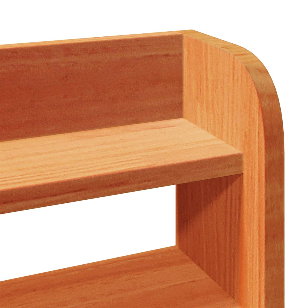 Letto senza Materasso Marrone Cera 75x190 cm in Legno di Pino | homemem39