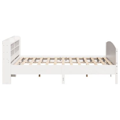 Giroletto senza Materasso Bianco 200x200 cm Legno Massello Pino | homemem39