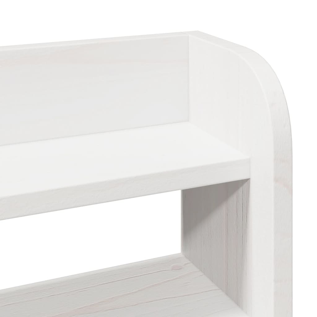 Giroletto senza Materasso Bianco 200x200 cm Legno Massello Pino | homemem39