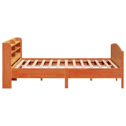 Letto senza Materasso Marrone Cera 200x200 cm in Legno di Pino | homemem39