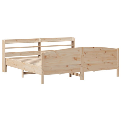 Letto senza Materasso 180x200 cm in Legno Massello di Pino - homemem39