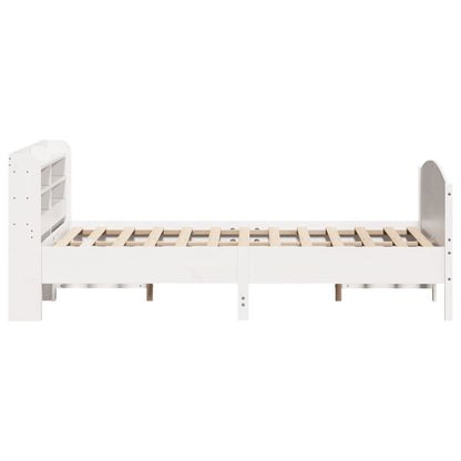 Letto senza Materasso Bianco 150x200 cm Legno Massello di Pino - homemem39