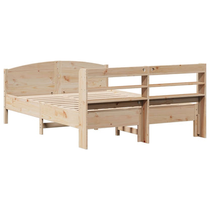 Letto senza Materasso 120x200 cm in Legno Massello di Pino - homemem39