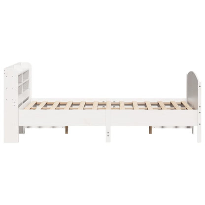 Letto senza Materasso Bianco 135x190 cm Legno Massello di Pino | homemem39