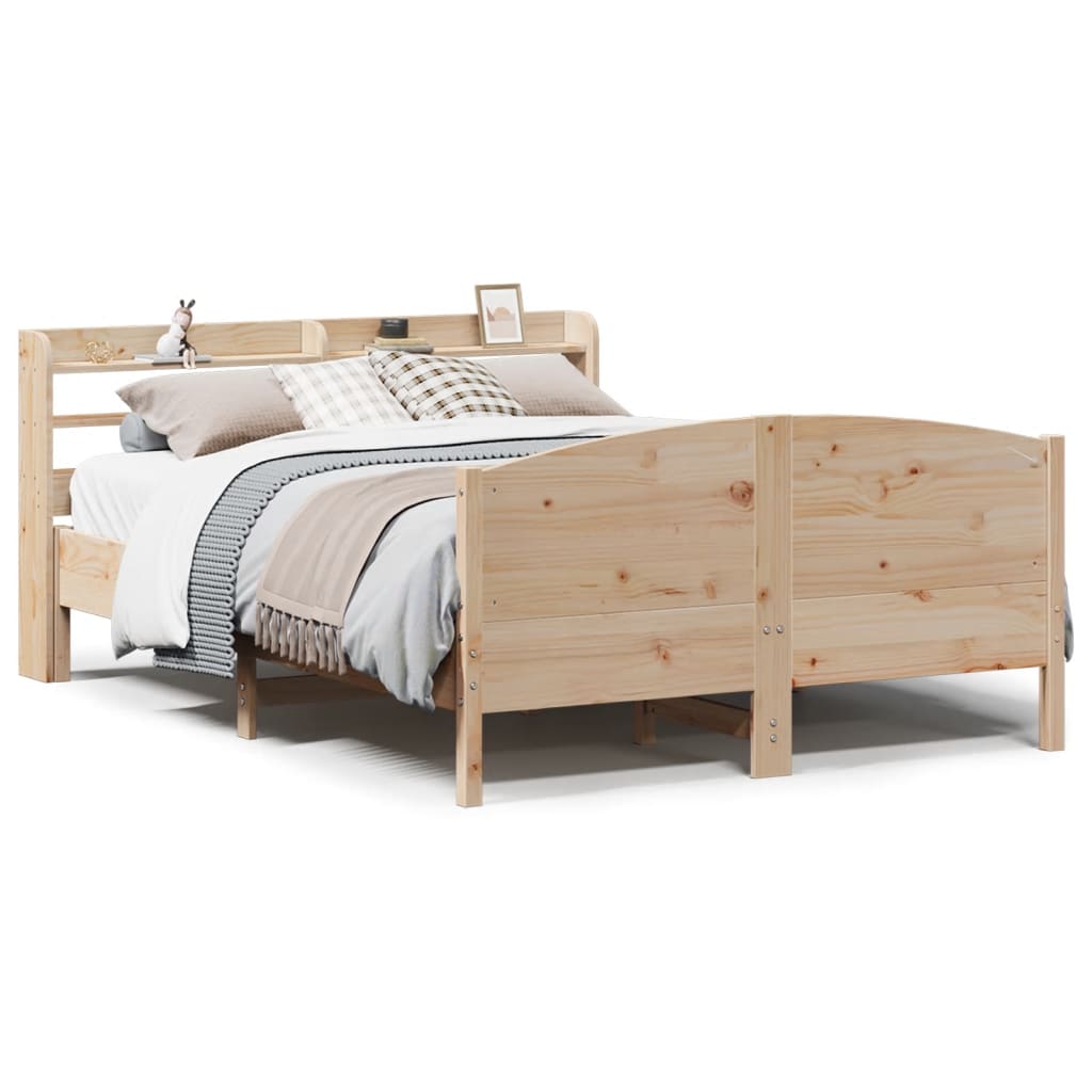 Letto senza Materasso 120x190 cm in Legno Massello di Pino - homemem39