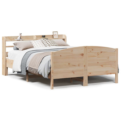 Letto senza Materasso 120x190 cm in Legno Massello di Pino - homemem39